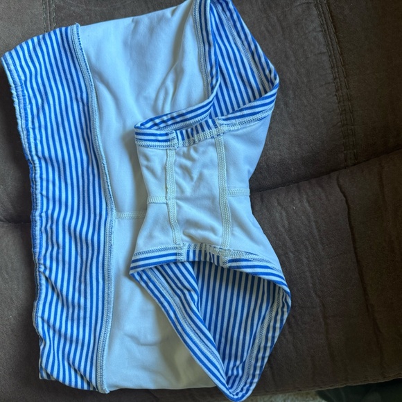 Fleo Jackie 585 OG Blue and White Striped Shorts - Picture 3 of 4